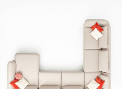 Corner sofa Furniture Upholstery Sofa Couches Living room Living landscape Fabric